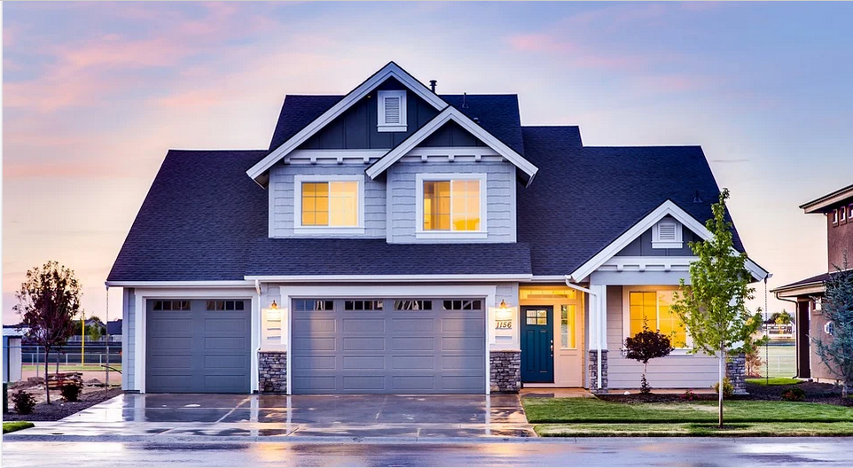 a house in a community housing